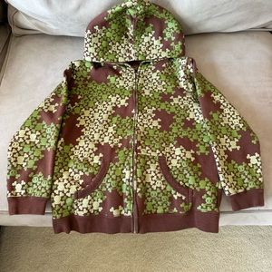 Paul Frank Camouflage boys full zip hoodie size M